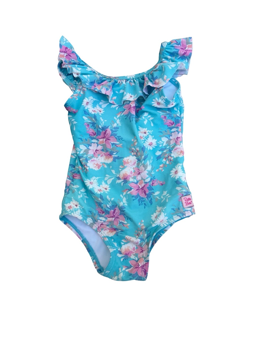 RuffleButts Floral One Piece Swimsuit